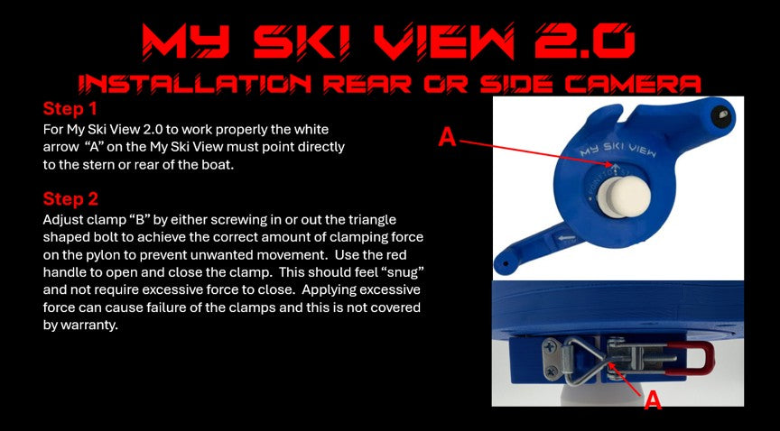 My Ski View 2.0 - Rear Camera
